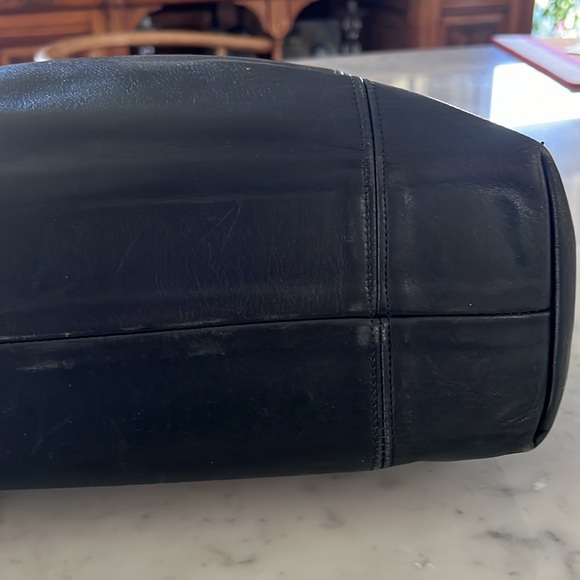 Excellent Condition Vintage Coach Tote Bag Navy Blue 279-2901 - Picture 5 of 13